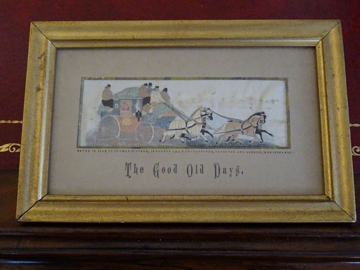 19th Century Stevengraph-'The Good Old Days'